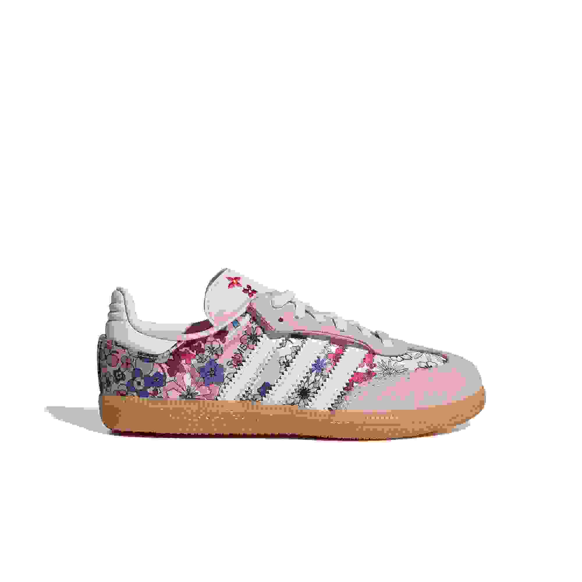 adidas Originals Samba OG Liberty London Preschool Girls' "Clear Pink" Shoe